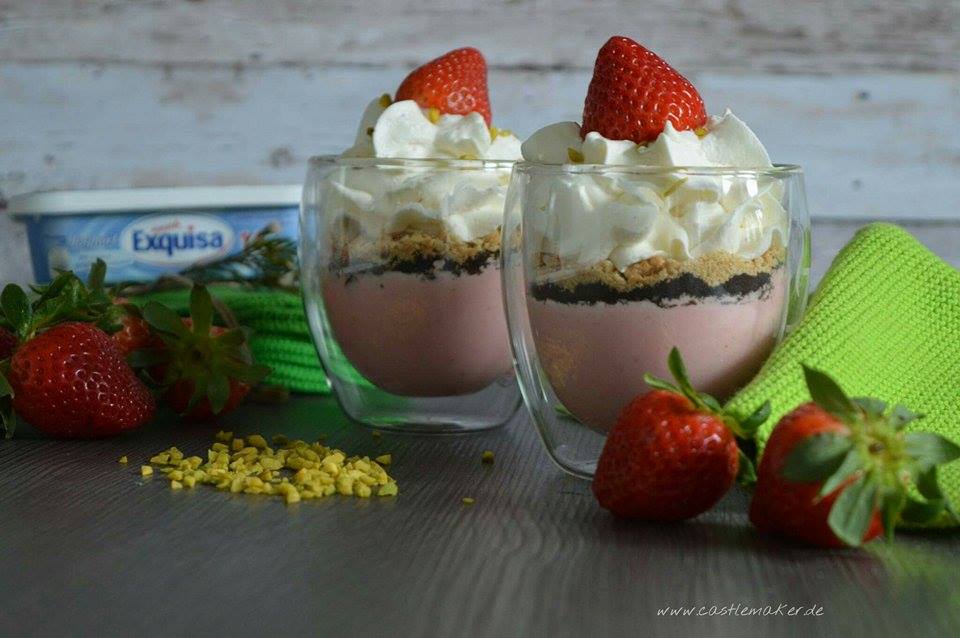 Erdbeer Frischkäse Mousse als Schichtdessert « Castlemaker Foodblog ...