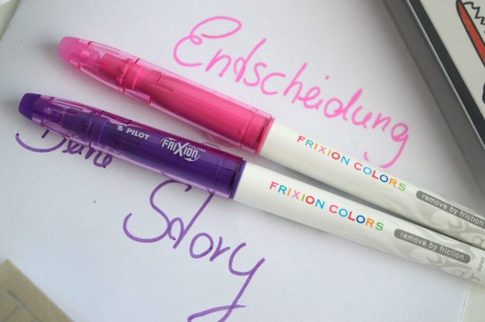 Deine Entscheidung Deine Story Pilot Pen FriXion Colors lifestyle radierbare Stifte Gewinnspiel