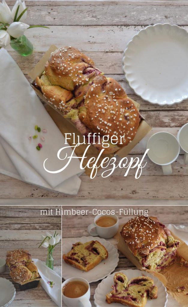 Fluffiger Hefezopf mit Matcha und Himbeer-Kokos-Füllung foodblog Rezept Lifestyle-Blog Castlemaker
