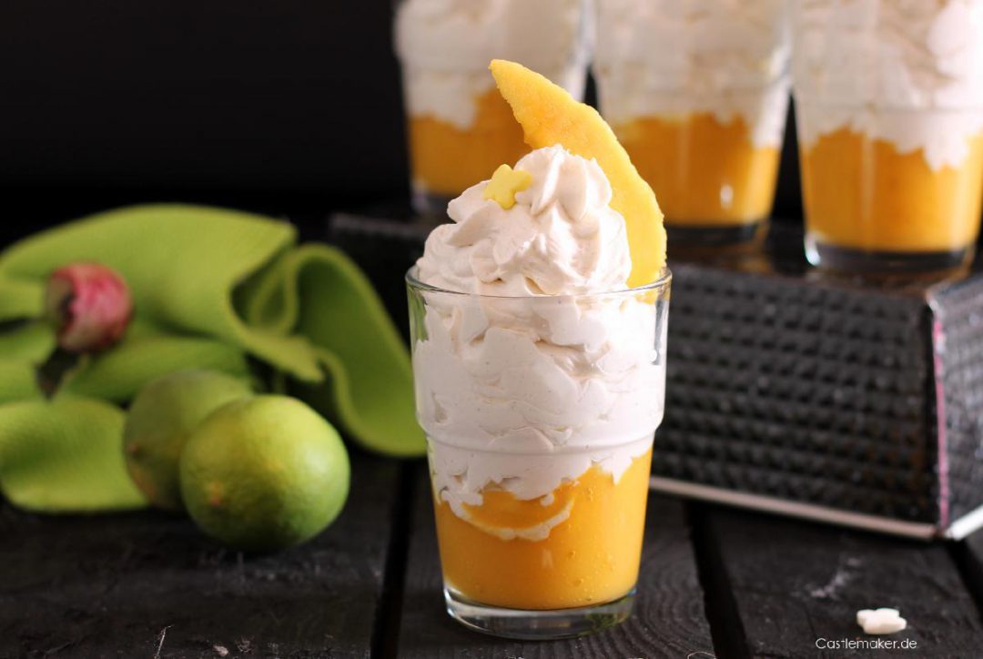 Schnelles Rezept: Fruchtige Limettencreme mit Mango