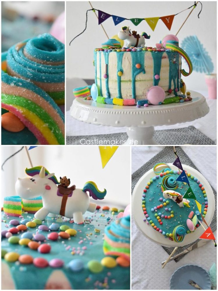 Castlemaker Regenbogentorte Zum Geburtstag Rezept Mit Freebie Wimpelkette Castlemaker