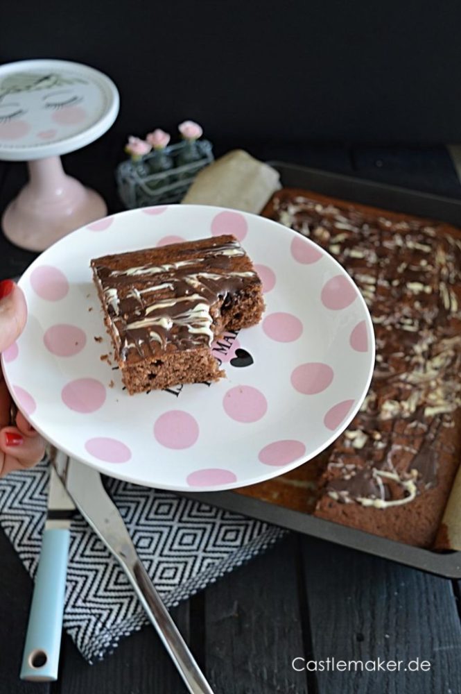 schokoladenblechkuchen rezept einfach castlemaker foodblog aus baden