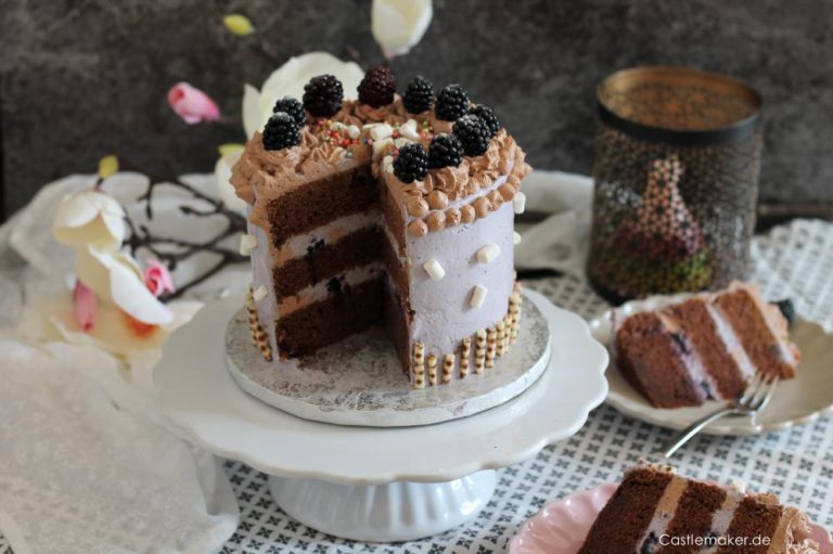 Schoko-Beeren-Torte - Traumkombi Schokolade & Brombeeren « Castlemaker ...