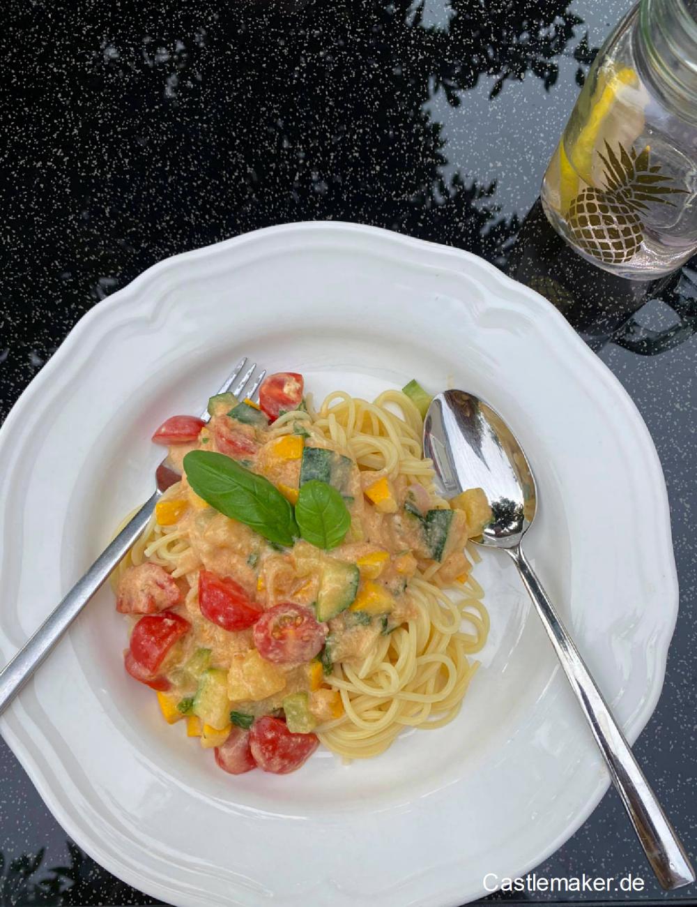 cremige Zucchini-Soße vegetarisches Rezept castlemaker foodblog aus baden (2)