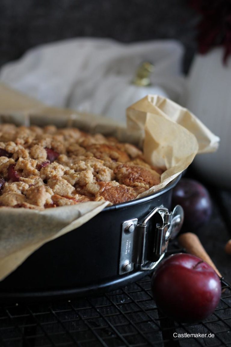 Super leckerer norddeutscher Pflaumenkuchen mit Zimtstreuseln ...