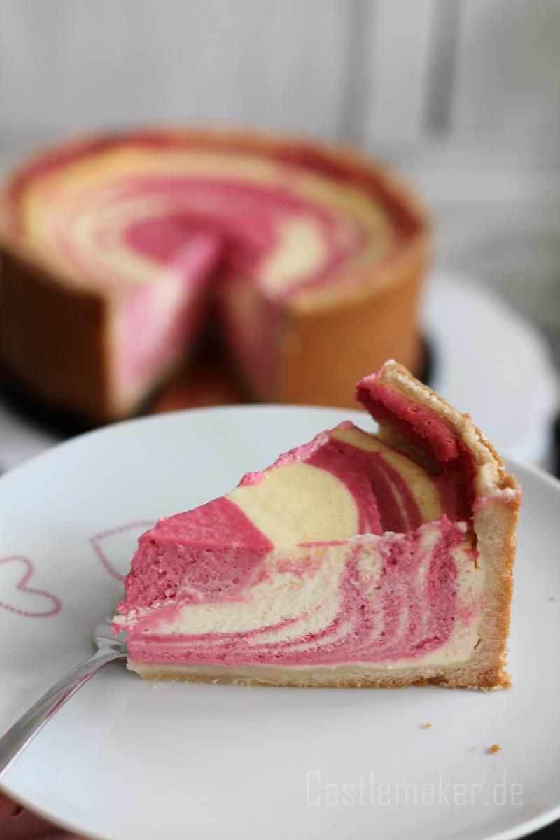 himbeer-zebrakaesekuchen rezept castlemaker foodblog aus dem schwarzwald