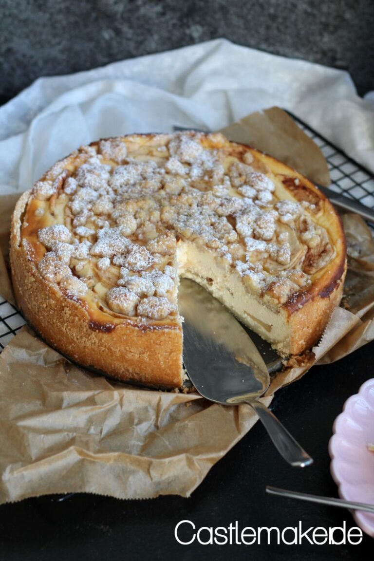 Super cremiger Apfel-Käsekuchen mit Zimtstreuseln « Castlemaker ... Super cremiger Apfel-Käsekuchen mit Zimtstreuseln « Castlemaker ...