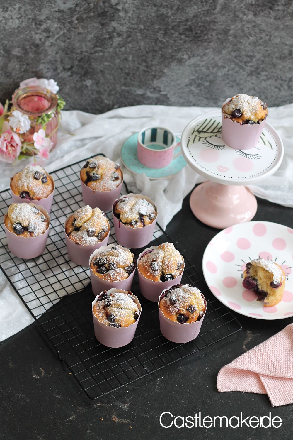 saftige blaubeer-joghurtmuffins heidelbeermuffins castlemaker foodblog schwarzwald