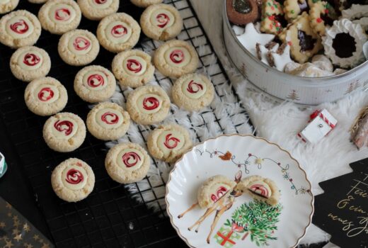 himbeer-kokos-plaetzchen rezept weihnachtskarten schreiben castlemaker foodblog schwarzwald