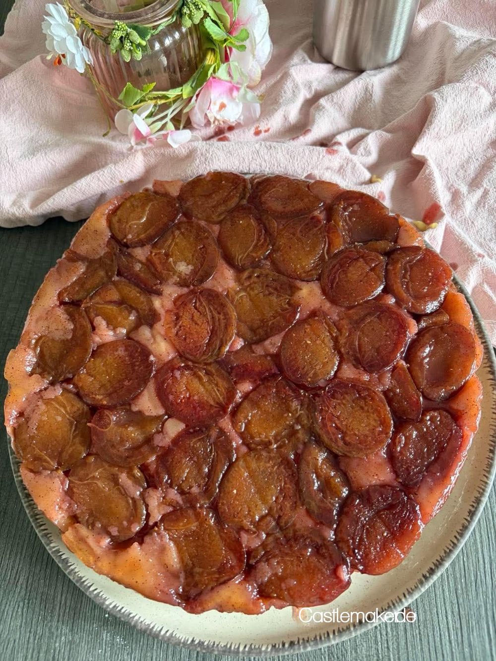 upside-down pflaumenkuchen zwetschgenkuchen castlemaker